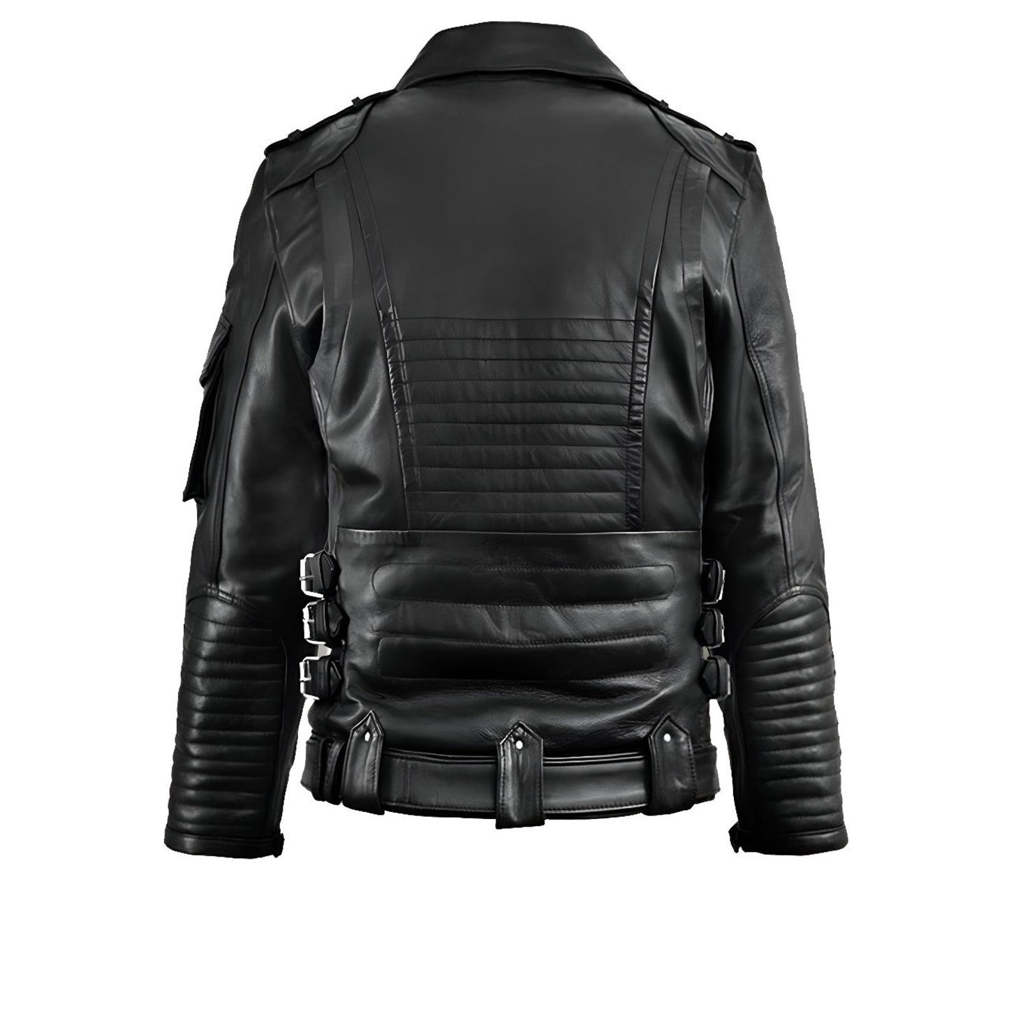 Men's Black Leather Jacket - Moto Leather Jacket