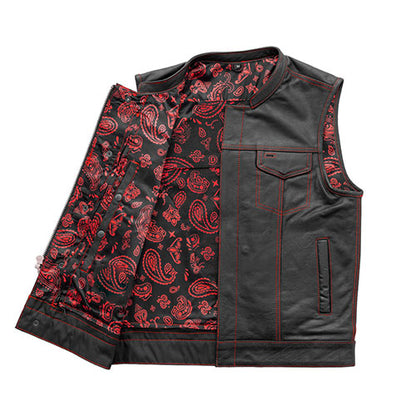 Stinger Cut Men's Motorcycle Leather Vest