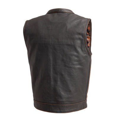 Stinger Cut Men's Motorcycle Leather Vest