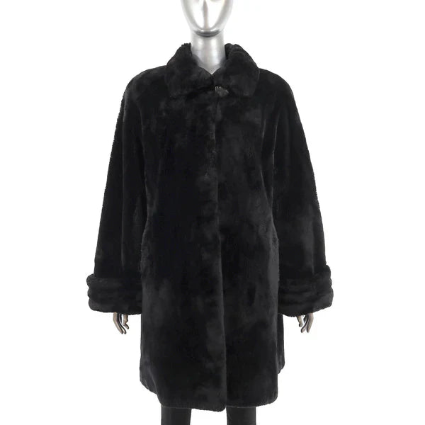 Women's Nordstrom Black Sheared Beaver Fur Coat - Luxury Winter Outerwear | Nordstrom