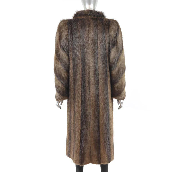 Luxurious Beaver Fur Coat - Women's Winter Fashion