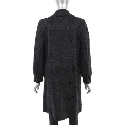 Persian Lamb Fur Coat - Women's Luxury Outerwear