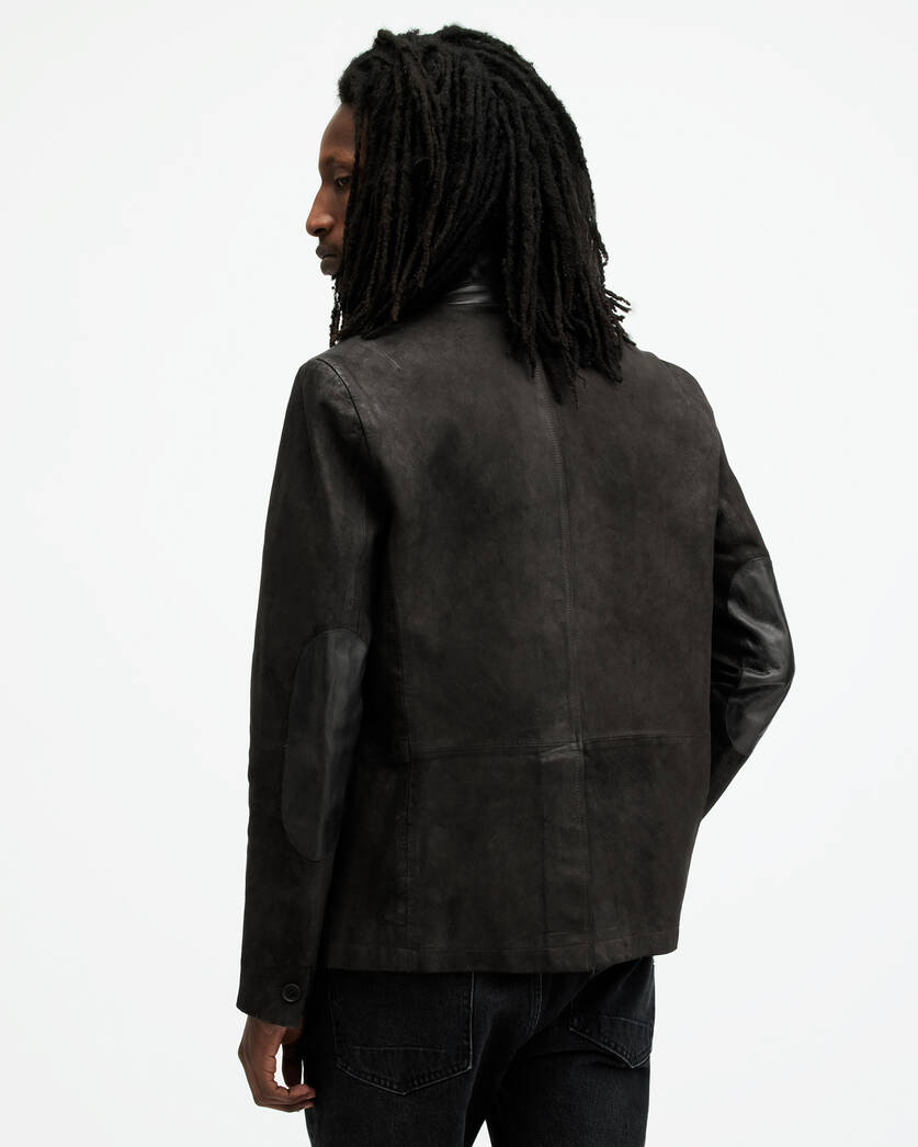 Survey Waxed Suede Double Layer Blazer