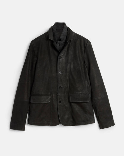 Survey Waxed Suede Double Layer Blazer