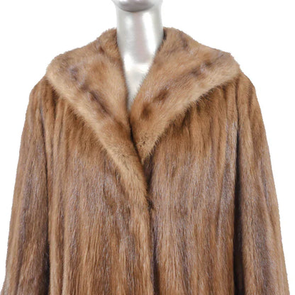 Brown Mink Fur Coat - Gift For Her