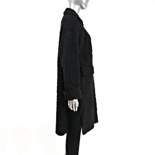 Women's Persian Lamb Fur Coat - Luxury Outerwear | Women's Fashion