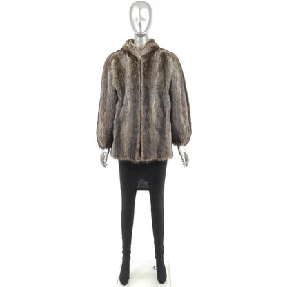 Raccoon Fur Jacket for Women - Luxury Outerwear