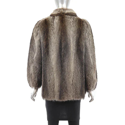 Raccoon Fur Jacket for Women - Luxury Outerwear