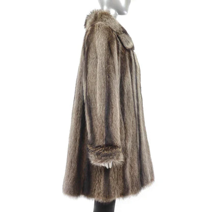 Raccoon Fur Stroller - Women's Fashion