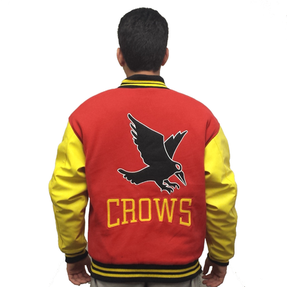 Crows Varsity Jacket Smallville Clark Kent Superman Coat Letterman Jacket