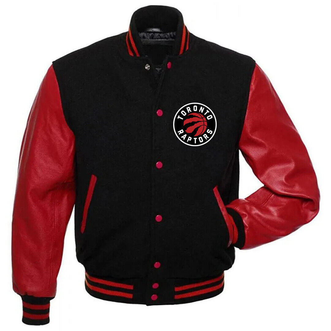 Toronto Raptors Varsity Jackets Original Wool & Leather Sleeves