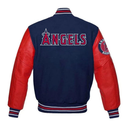 Letterman Los Angeles angels Varsity Jacket Blue and Red