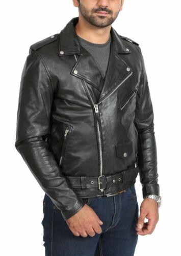 Leather Jacket For Men 100% Genuine All Colors leather Biker Motorcycle jacket