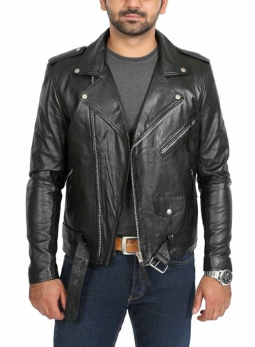 Leather Jacket For Men 100% Genuine All Colors leather Biker Motorcycle jacket