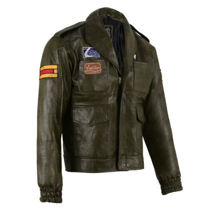 Silent Hill Costume Cosplay James Sunderland Jacket Real Leather Waxed Olive