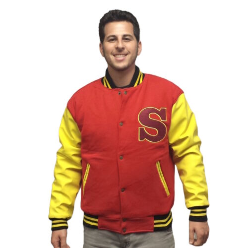 Crows Varsity Jacket Smallville Clark Kent Superman Coat Letterman Jacket