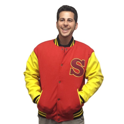 Crows Varsity Jacket Smallville Clark Kent Superman Coat Letterman Jacket