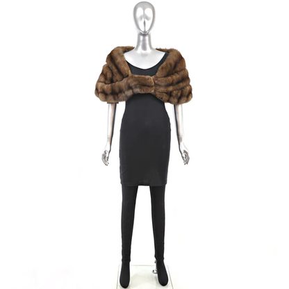 Sable Fur Stole for Women - Luxurious Fur Accessories