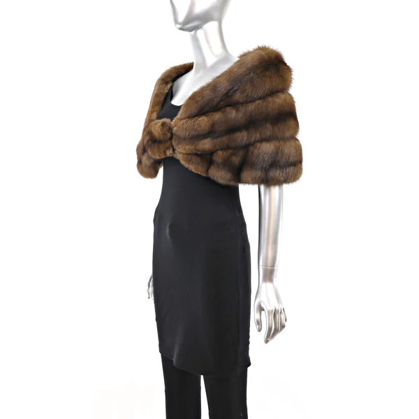 Sable Fur Stole for Women - Luxurious Fur Accessories