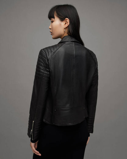 Leoni Leather Biker Jacket