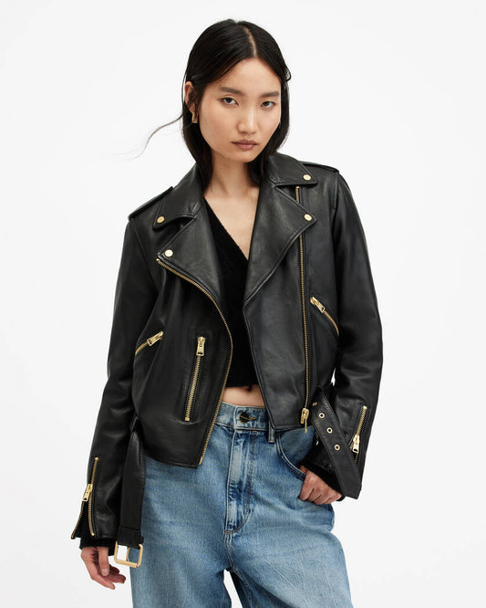 Balfern Leather Biker Jacket